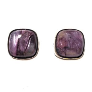 Charoite Post Earring 1