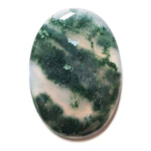 Cab1270 - Green Moss Agate cabochon