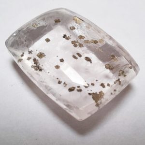 Cab3102 - Pyrite In Quartz Cabochon