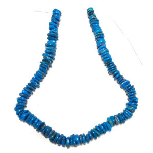 Stabilized Turquoise Irregular Disc Beads #26