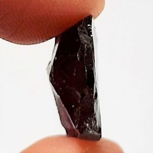 Dark Brazilian Garnet faceting rough #16