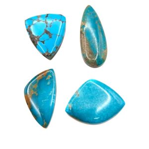 Kingman Stabilized Turquoise Cabochons from Arizona